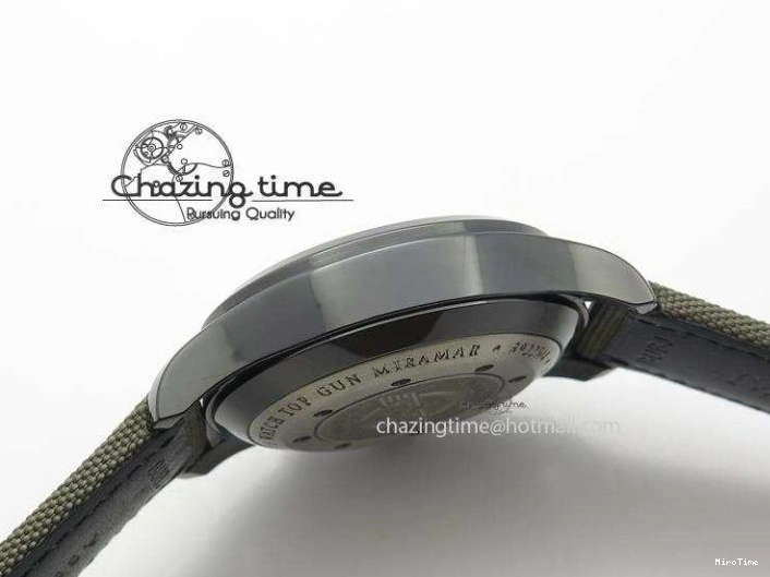 MIROTIME 0512 SunProtective Pilot Top Gun Miramar IWC388002 V6 1:1 Best Edition Ceramic Case On Nylon Strap A 7325